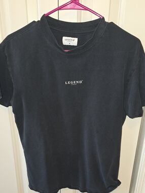 Legend London Black Crewneck T‑Shirt